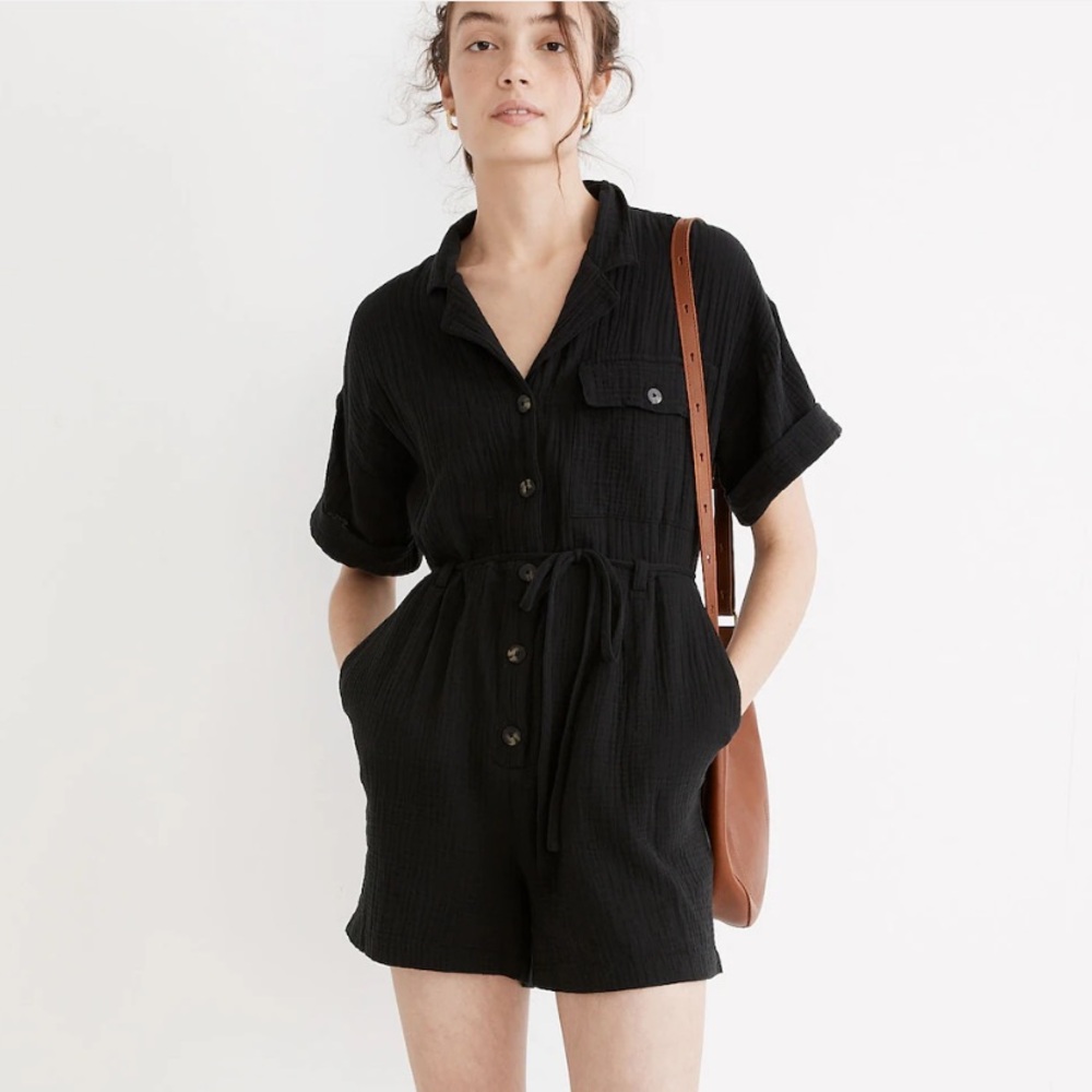 Madewell Black Romper